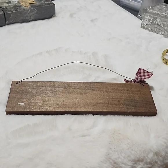 PRIMITIVE  WOOD  WALL / DOOR HANGING. - Picture 4 of 4